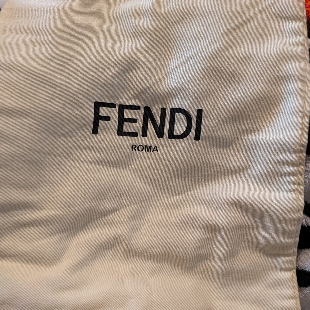 Fendi Beige Shoe Dust Bag